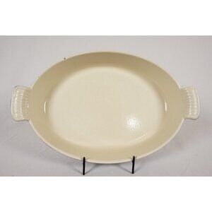 Le Creuset 32 Cast Iron Casserole Cobalt Blue Enamel Oval Pan Handles France